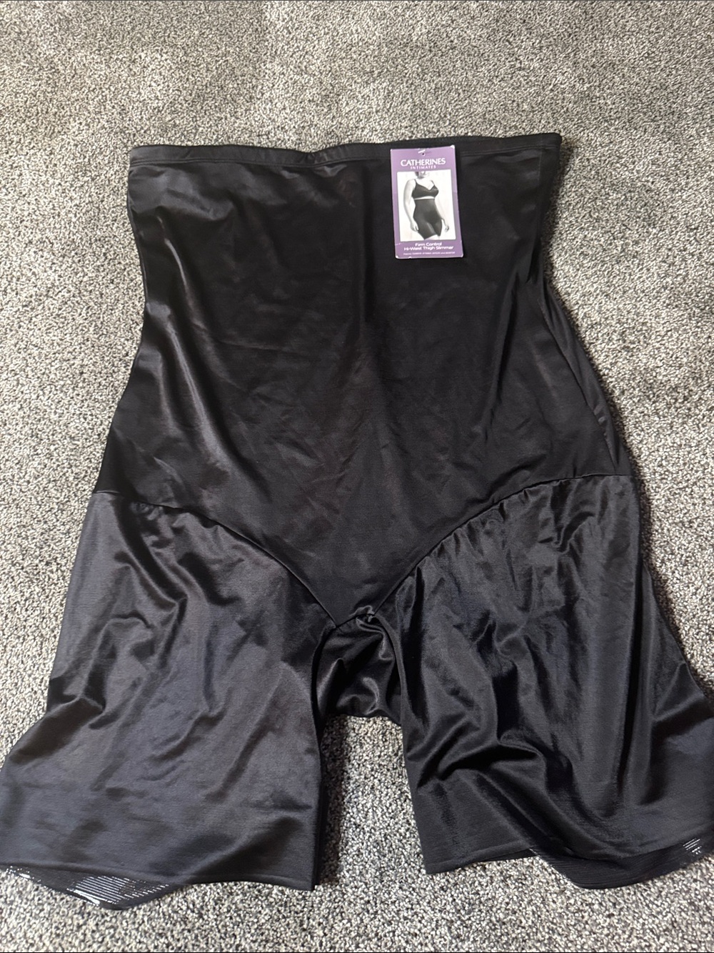 Catherines Black High-Waist Shaping Boyshorts